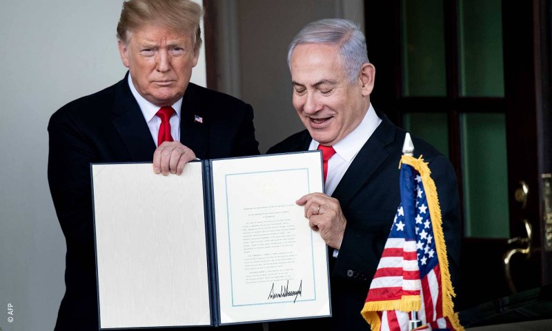 العالم يرفض قرار ترامب الاعتراف بالجولان المحتل “أرضاً إسرائيلية