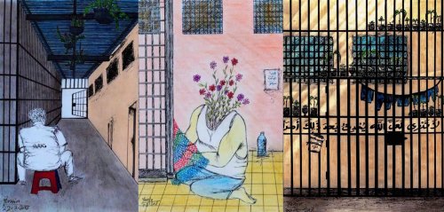 "الفن لا يمكن أن يكون مزعجاً"... "ياسين" يرسم يومياته في السجون المصرية
