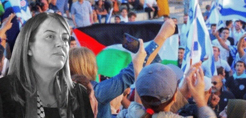 "ياسمينة تونس في القدس"... هالة الشريف ورفع علم فلسطين وسط قطعان المستوطنين