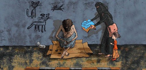 "ساخط وساخر وباكٍ"... كاريكاتير "عقلان" صوت اليمنيين في سنوات الحرب