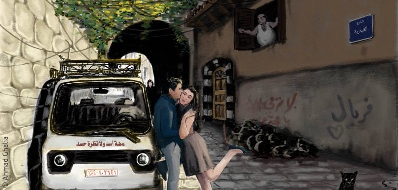 الحبّ من حلب إلى دمشق وبيروت فبرلين... ما علاقة "القبلة في العلن" باختلاف المدن؟