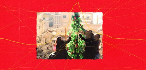 "We use tape to draw a Christmas tree”: Faint Christmas lights in Syria this year
