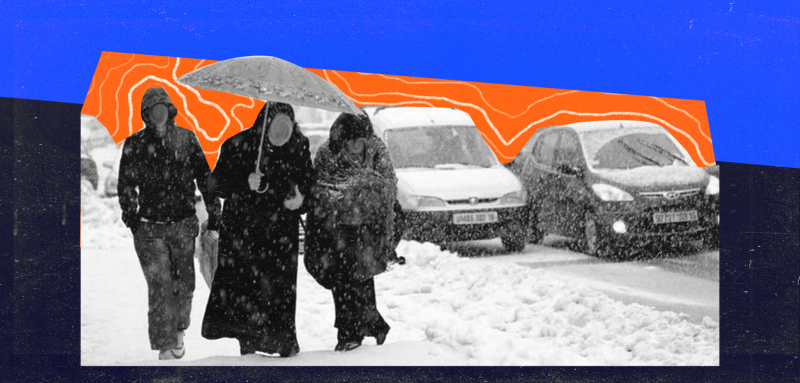 The sad stories of Algerians during the snow season