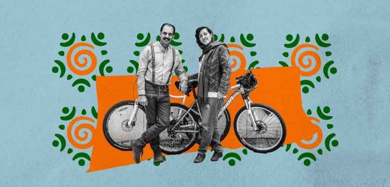 على دراجتَين قريبتَين من القلب… مع الإيرانييَن مينا وإحسان