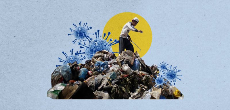 تلال الركام والنفايات تحجب معالم قطاع غزة وتحوله إلى بؤرة أمراض
