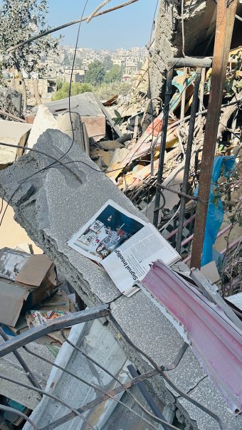 Musab Abu Toha’s house after an Israeli attack in north Gaza. Musab Abu Toha’s house after an Israeli attack in north Gaza.