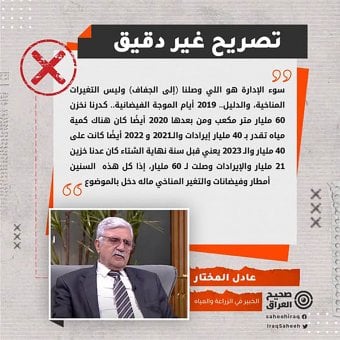 التغيّر المناخي والجفاف في العراق