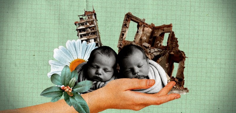 أحمل طفلين وأعتذر… 