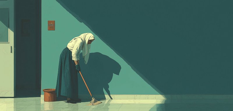 خلف أبواب المشافي… عاملات تنظيف سوريات بلا تأمين أو حماية