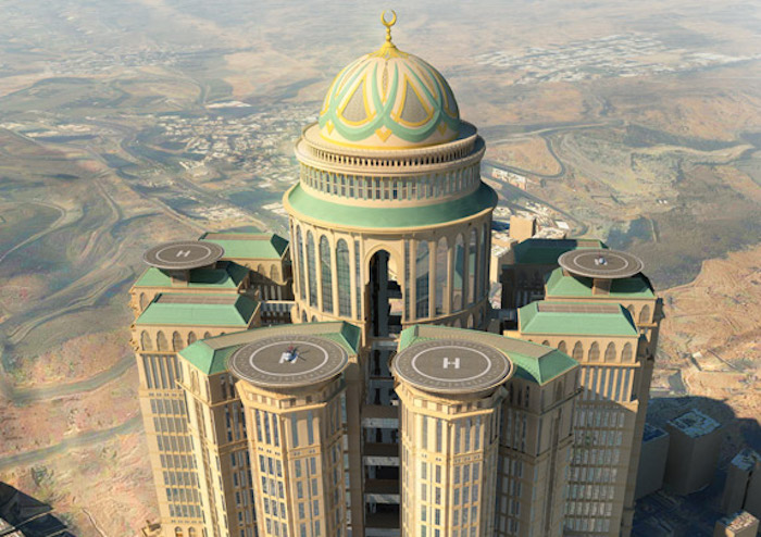 أكبر فندق في العالم سيفتح أبوابه في مكة المكرّمة عام 2017