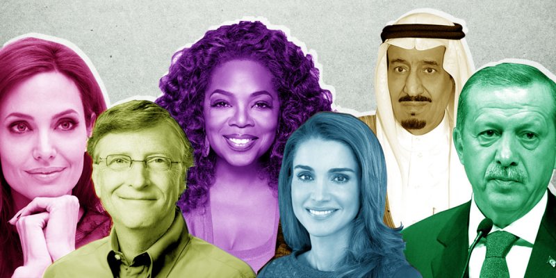 قائمة أكثر الشخصيات "إثارة للإعجاب" في نظر العرب