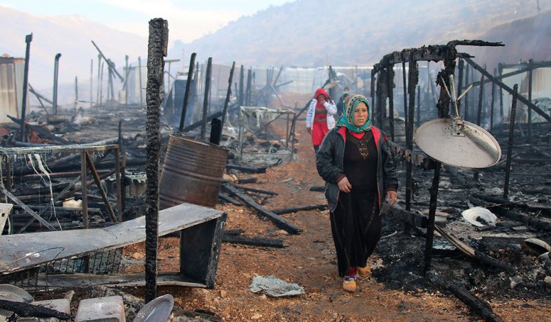 وفاة لاجئَيْن سوريَيْن حرقاً في لبنان