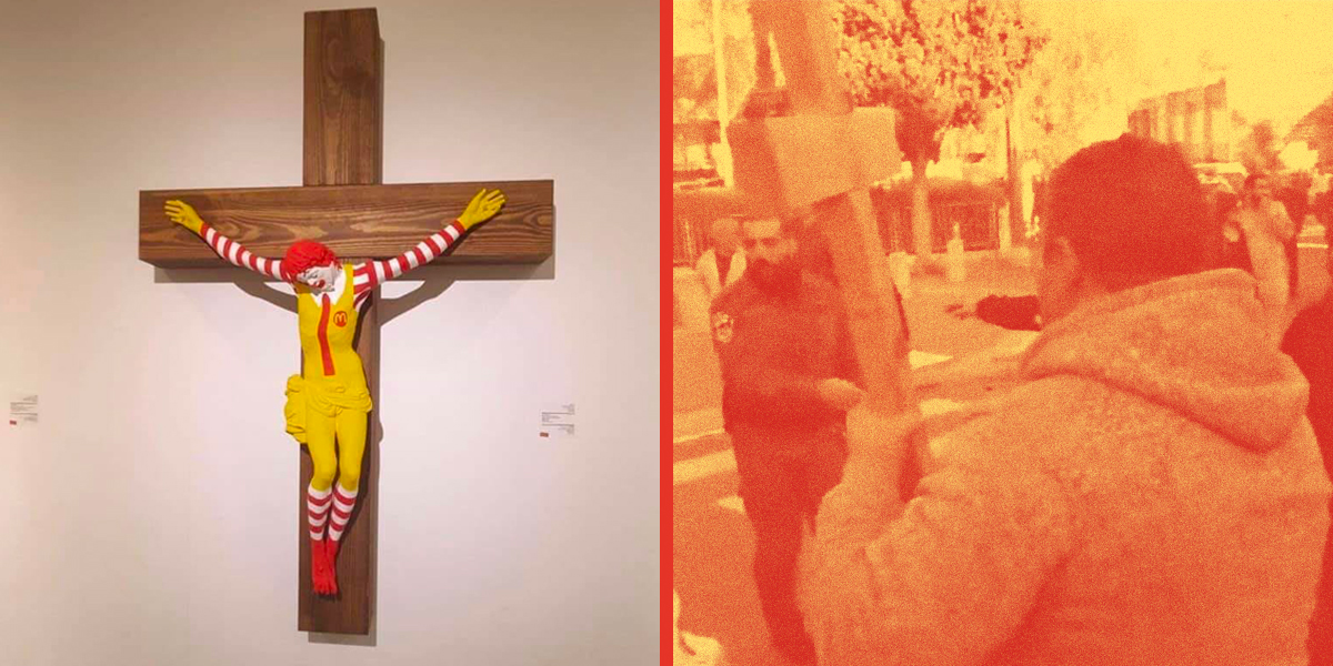 أيّهما يمسّ المشاعر الدينيّة: معرض فنّي أم بيع أملاك مسيحيّة إلى إسرائيل؟